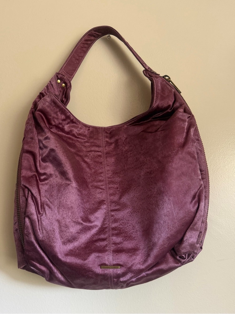 Rebecca MinKoff Should Slouch Hobo Handbag in Deep Wine